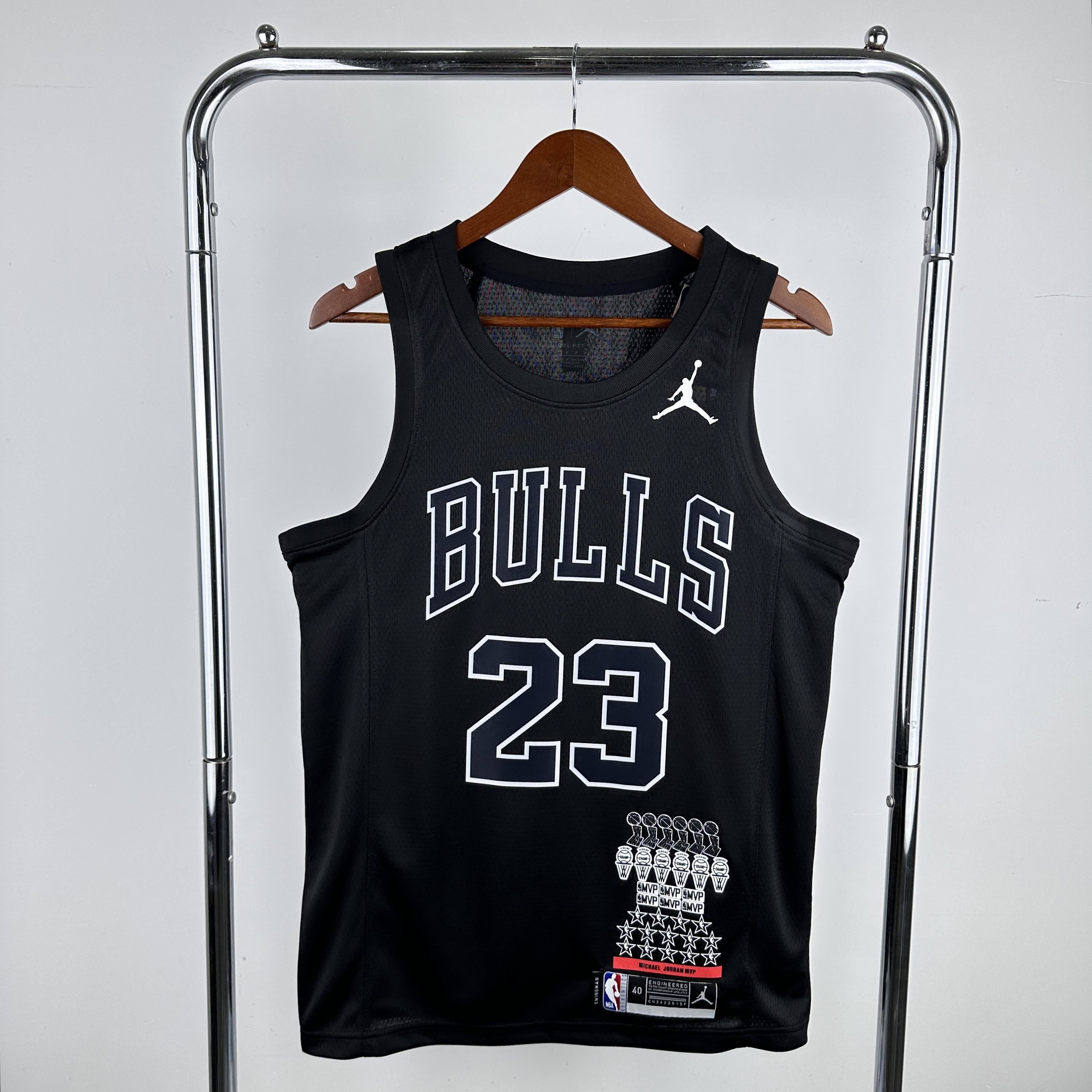 Men Chicago Bulls #23 Jordan Black Glory edition NBA 2024 Jersey->chicago bulls->NBA Jersey